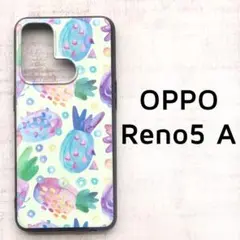 OPPO Reno5A ケース カバー カラフル パイン