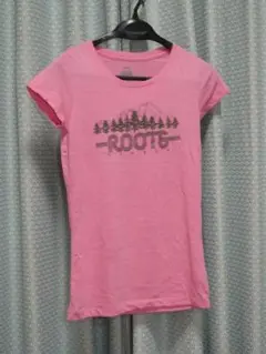 ルーツ ROOTS Canada サーモンピンク Tシャツ サイズXS