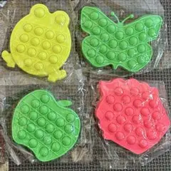 プッシュポップ　4点セット　知育玩具　ポップイット