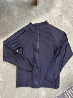 ネイビー ジップアップ ラッシュガード 150