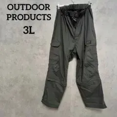 OUTDOOR PRODUCTS カーゴパンツ　3L カーキ　ゆったりサイズ