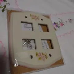 イマン　新品未使用　スイッチカバー　陶器製　ダイアナローズ　マニー