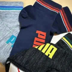 PUMA プーマ キッズ スポーツ靴下 3足セット