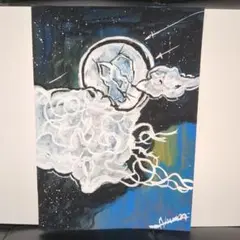 手描きアクリル画　B5サイズ一点もの