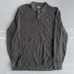 $ Polo by Ralph Lauren ポロシャツ 長袖 ダークグレー