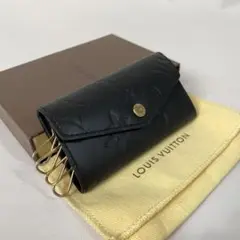 【美品・箱袋付】ルイヴィトン キーケース 4連 ブラック ヴェルニ 4L14