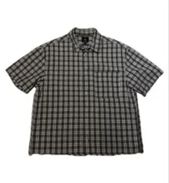 H&M ルーズフィット チェックシャツ S短丈
