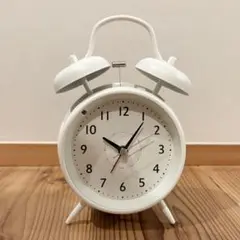 ニトリ 目覚まし時計 アラーム時計 ホワイト 白