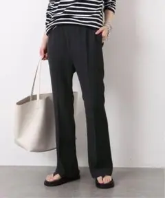 Deuxieme Classe イージーフレアパンツ Back Satin