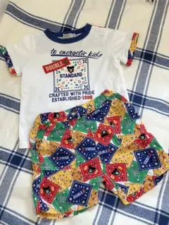 美品　DOUBLE.B プリントTシャツ＆ショートパンツセット