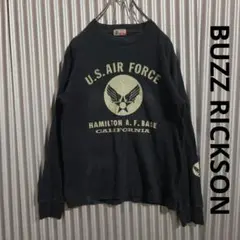 バズリクソン BUZZ RICKSON US AIR FORCE ロンT LS黒