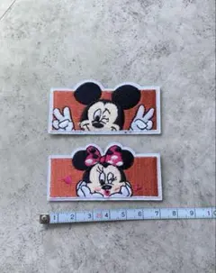 アイロンワッペン☆ミッキー＆ミニー