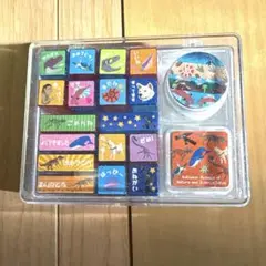 東京国立科学博物館　動物恐竜スタンプセット 2色インク付き