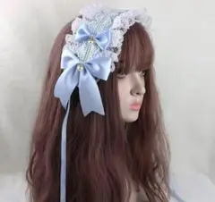 ゴスロリ リボン ヘアアクセ ハロウィン メイド lolita キキララ