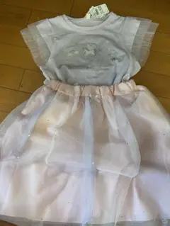 130cm 女の子　新品未使用　夏服　上下セット　 ユニコーンTシャツ　お値下げ