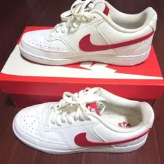 Nike コートビジョン ホワイト/レッド 27cm 極美品