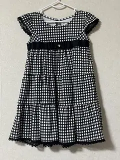【まだまだ着られる中古】チェックワンピース110