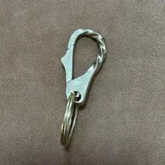 真鍮 キーホルダー キーリング カラビナ フック ストラップ