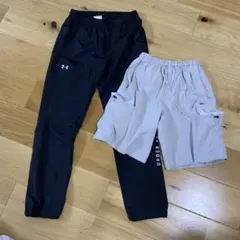 【良品】Under Armour ロングパンツ S Reebok ハーフパンツS