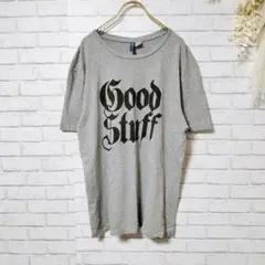 【美品】DIVIDEDディバイデット Tシャツ ビックプリント グレー M