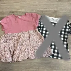 petit main 花柄Tシャツ120cm