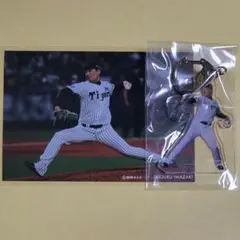阪神タイガース 岩崎優 ラッフルくじ ブロマイド&アクリルキーホルダー 2点
