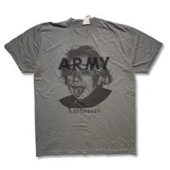 アインシュタイン ベロ出しTシャツ XLサイズ ARMYヴィンテージミリタリー