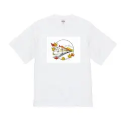 【未使用品】ハイクオリティー Tシャツ 電車　秋　旅