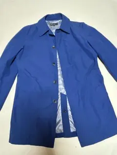 Eddie Bauer ステンカラーコート 青 S