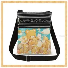 【新品】くま　水色　サコッシュ　ショルダーバッグ　おでかけ　旅行　プレゼント