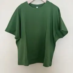UNIQLO グリーン 半袖　Tシャツ コットン素材 Lサイズ
