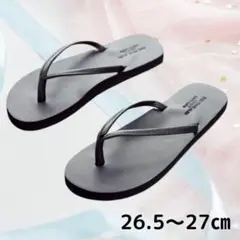 ビーチサンダル メンズ サンダル ブラック 27cm 軽量レディース　シンプル