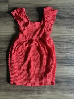 ZARA 赤ノースリーブワンピース