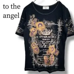 トゥ・ザ・エンジェル Tシャツ S ブラック 半袖 グラフィックプリント