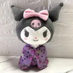 サンリオ　クロミ　着物姿　花柄和装　紫　20cm 匿名配送