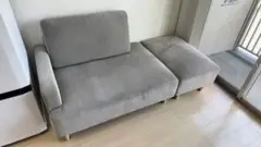 ローソファ・カウチソファ・グレー