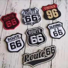 7枚set★ route66 アメリカン アイロンワッペン