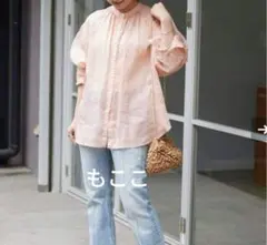【美品】スローブイエナ ラミーギャザーシャツ・SLOBE IENA