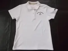 ARNOLD PALMER GOLF ポロシャツ 白 ジャカード 総柄 M