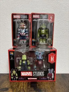 MARVEL ベアブリック ハッピーくじ ハルク他