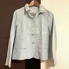 新品未使用　日本製　サラッとしたジャケット　水色