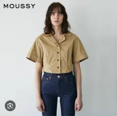 MOUSSY マウジー　BACK LACE UP CROP シャツ