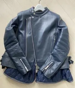 sacai サカイ 17-03385 レザーライダースジャケット ブルゾン
