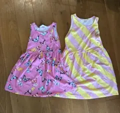 H&M ノースリーブワンピース 2点セット　130と140