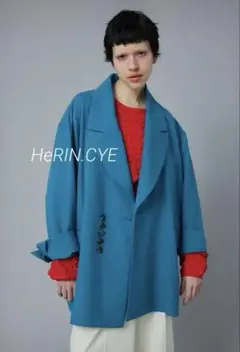 ヘリンドットサイ　ジャケット　ブルー