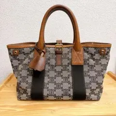 CELINE マカダム オールドセリーヌ ハンドバッグ ボストンバッグ