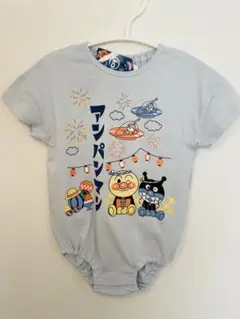 新品 タグ付き アンパンマン 半袖ロンパース 80サイズ