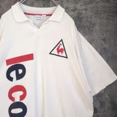 le coq sportif 超ビッグロゴ　ポロシャツ　ナイスデザイン