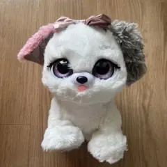 タカラトミー　プレゼントペット　ピンキーリボン　ぬいぐるみ　犬
