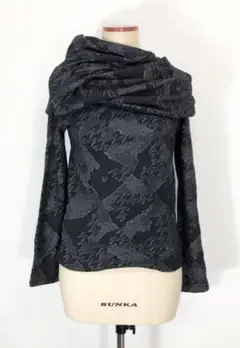 Yohji Yamamoto +NOIR ヨウジヤマモト ハイネックニット 黒